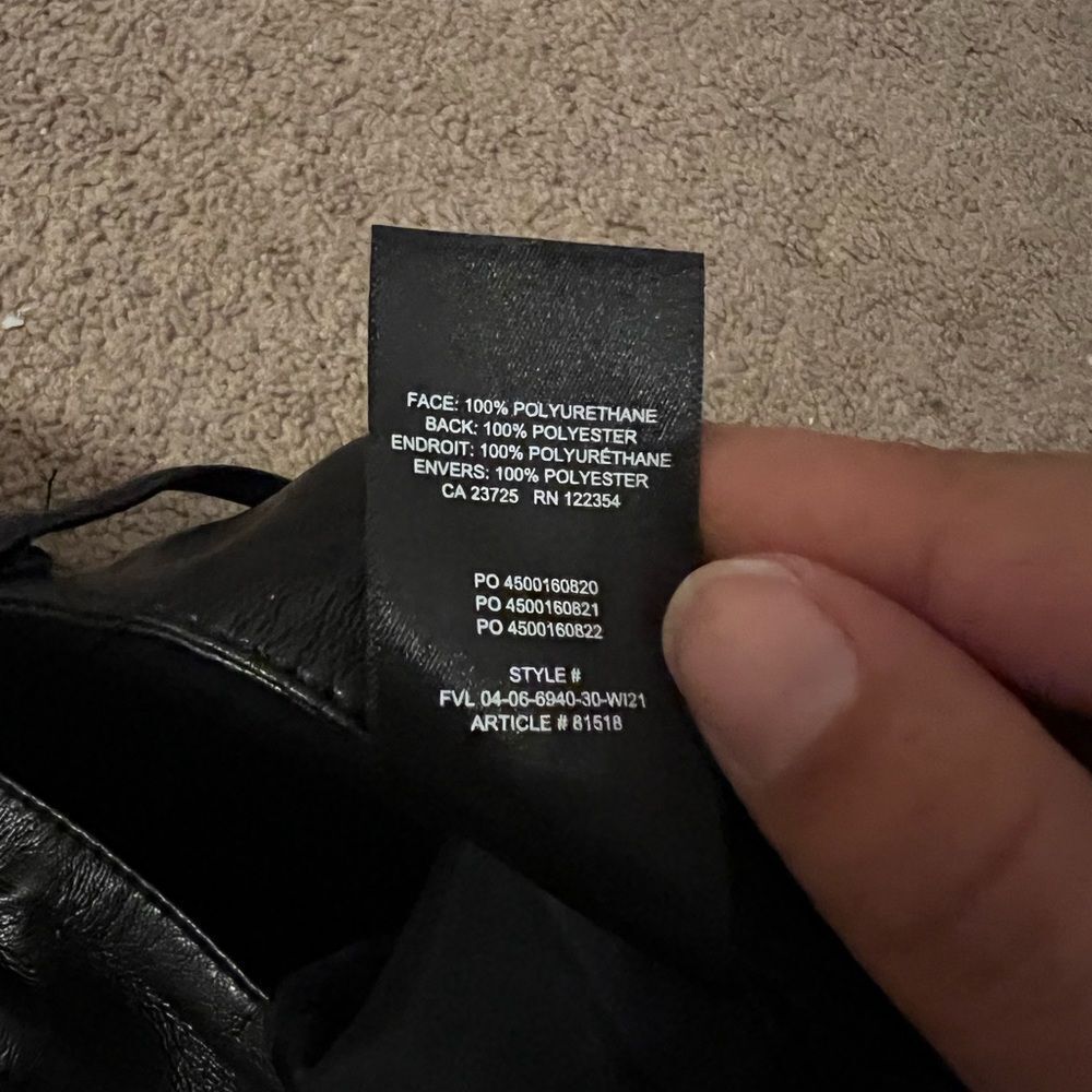 Wilfred melina high rise straight vegan leather pants 6 - Picture 10 of 11